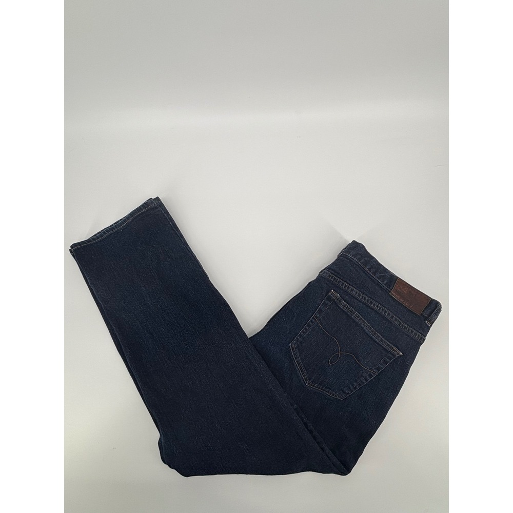 Lauren Ralph Lauren Jeans Womens 16 Dark Wash Straight Leg Stretch Indigo Denim